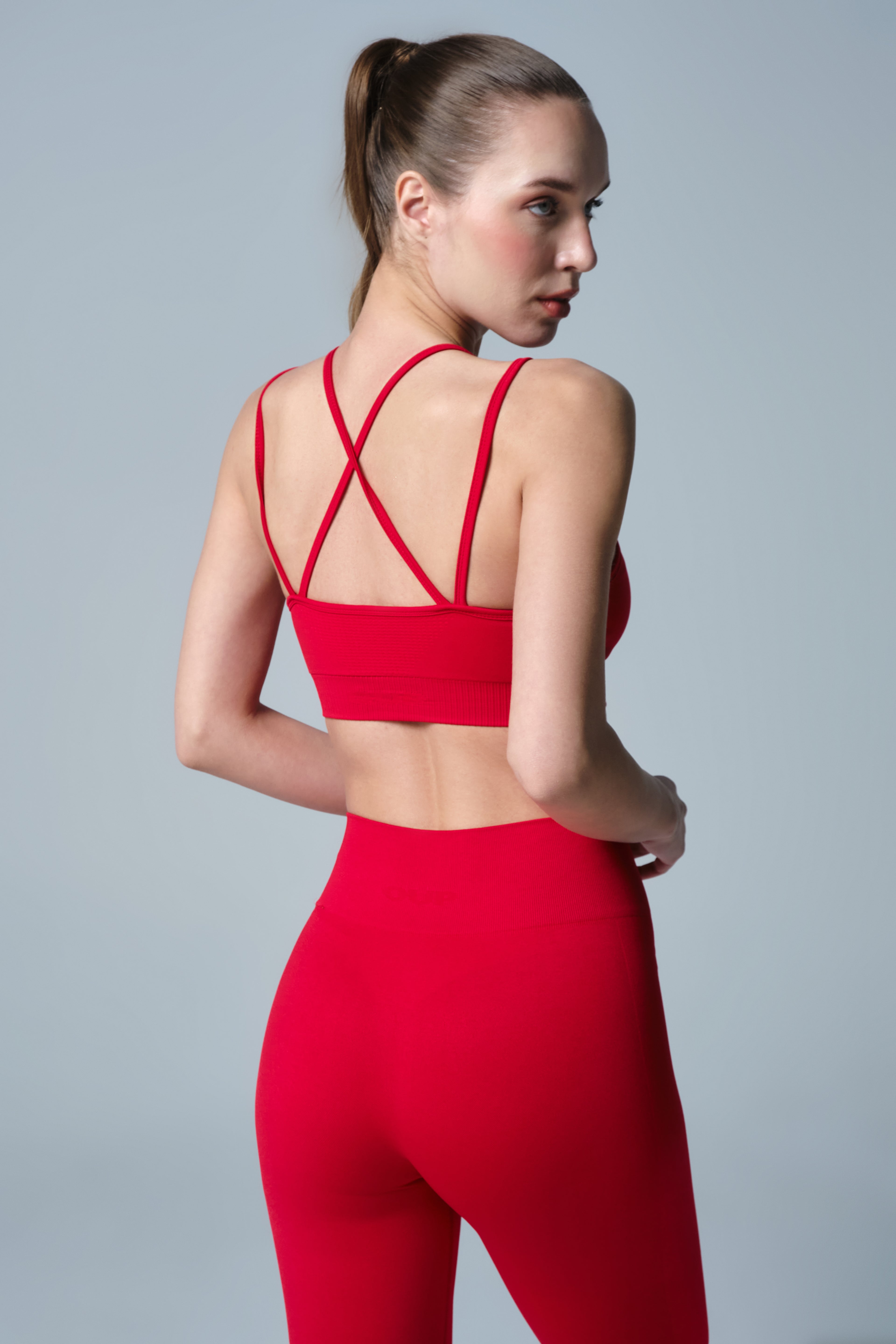 İnce Askılı Bra Kırmızı