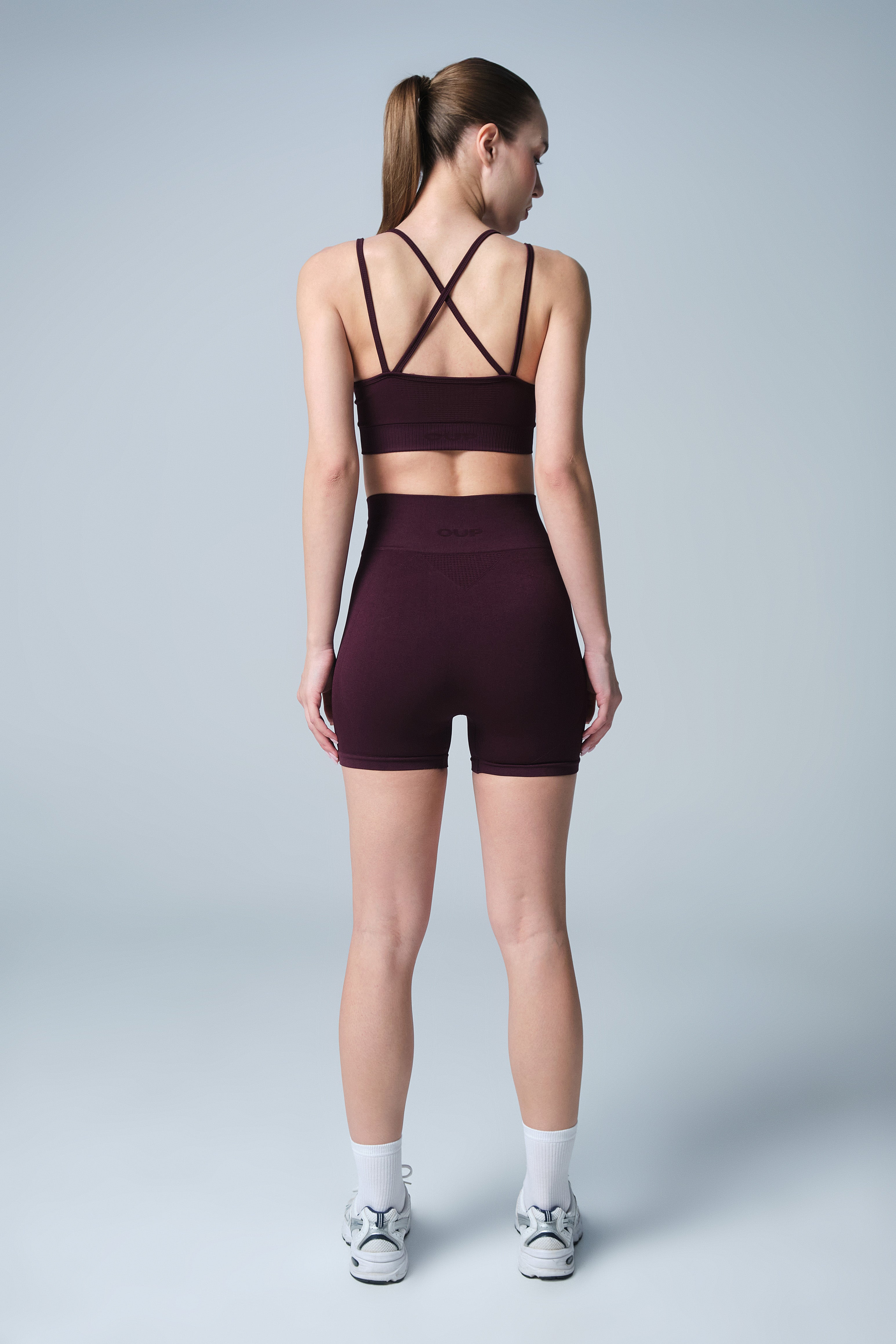 İnce Askılı Bra Mürdüm