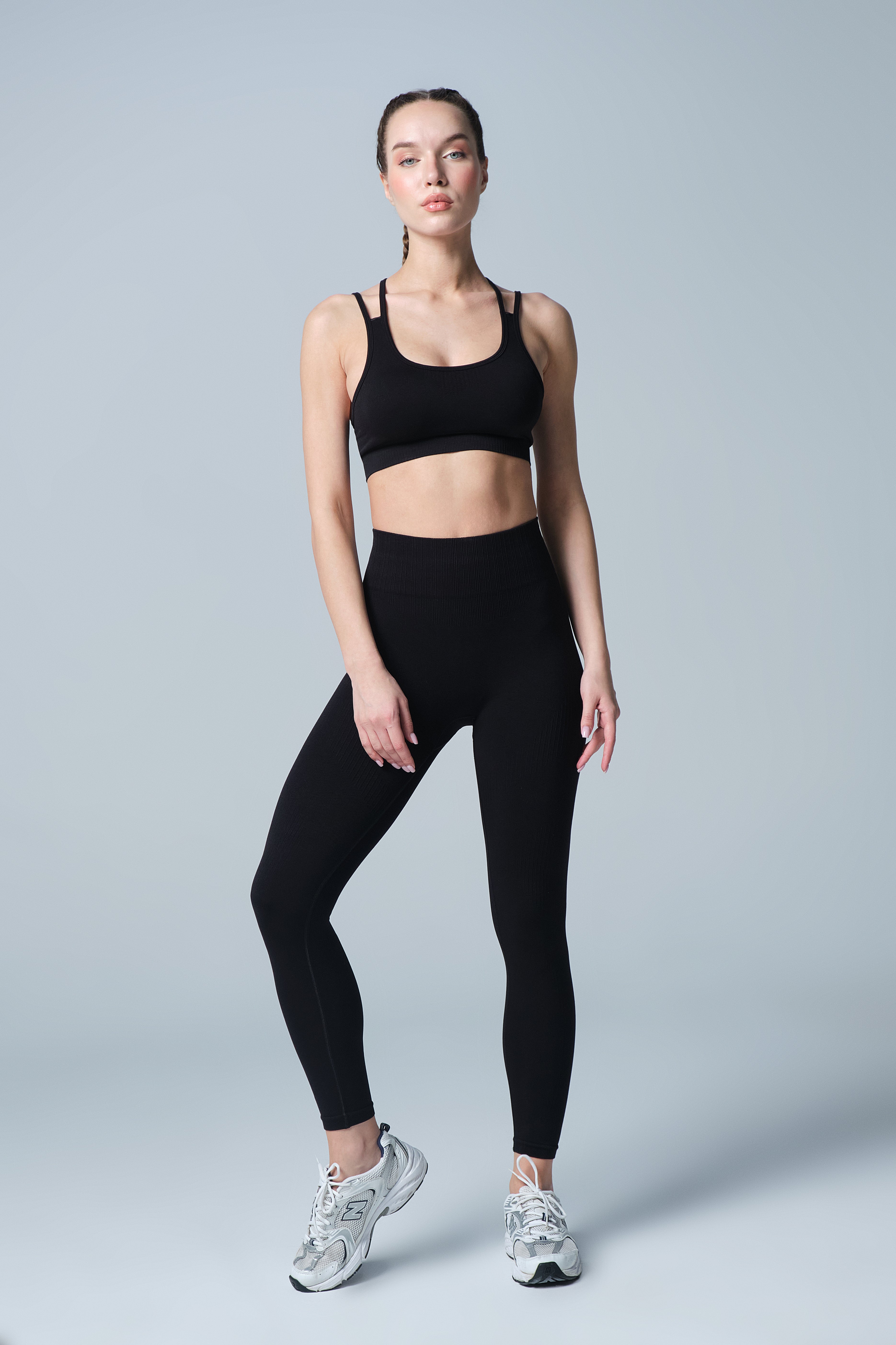 Siyah Büzgülü Tayt