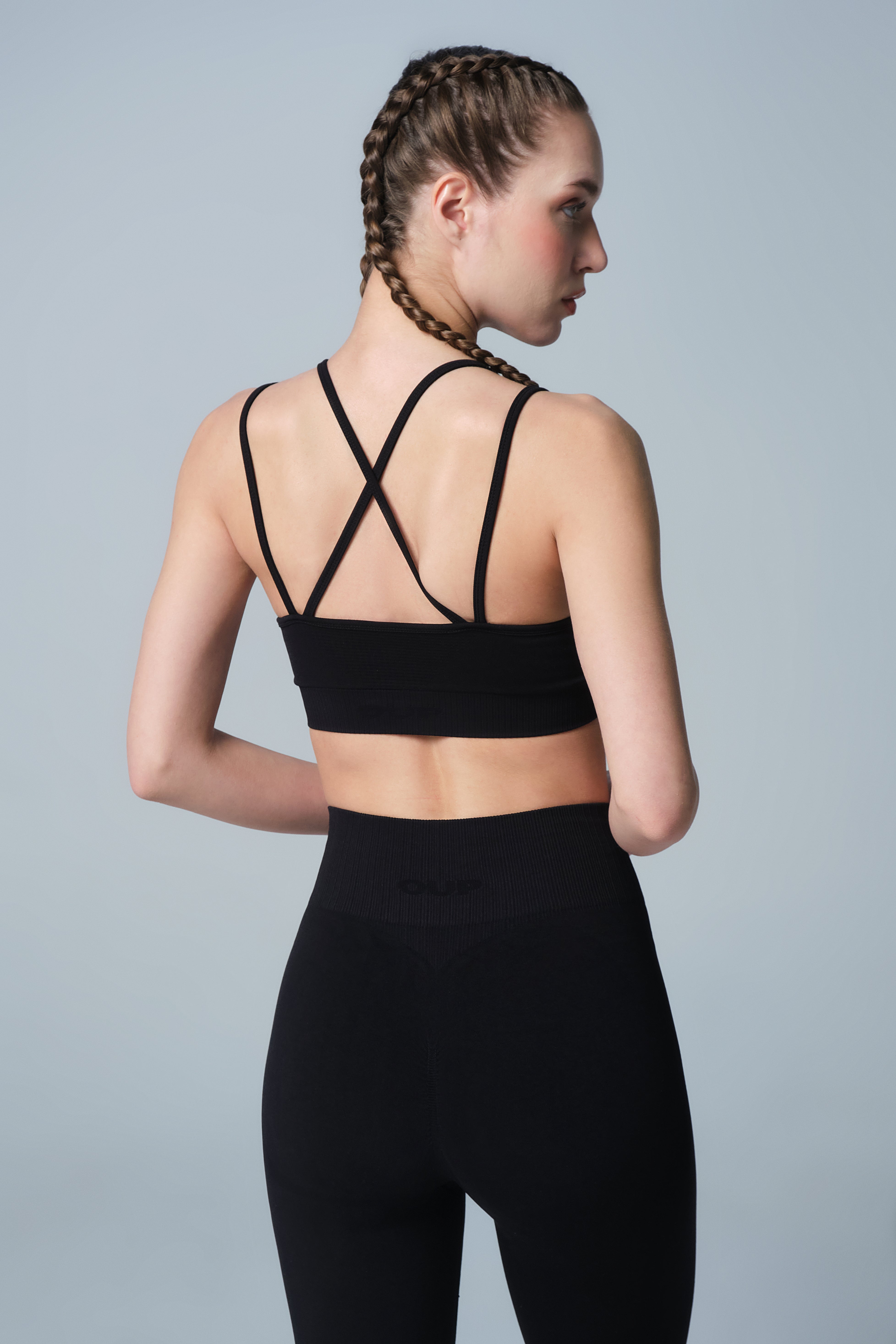 Siyah Büzgülü Tayt